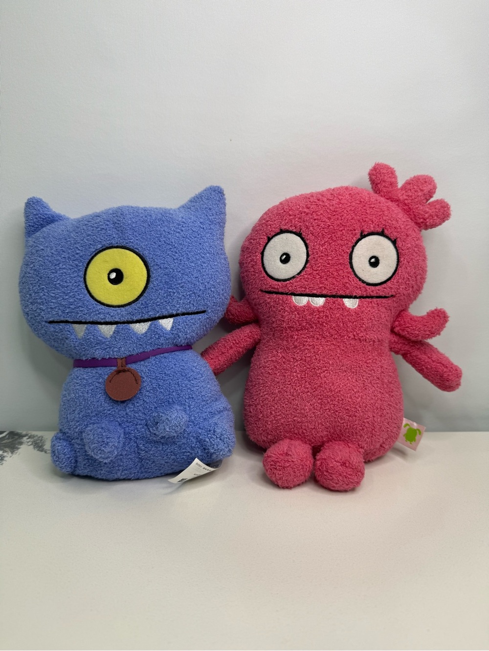 Hasbro Ugly Dolls Moxy Plush Pink Toy and Ugly purple Dog used